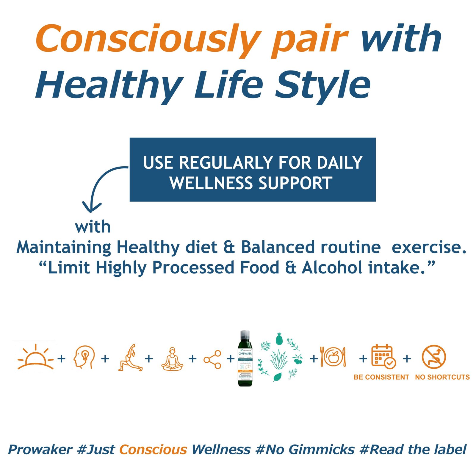 Prowaker COREWAKER - Liver Health Support Nutraceutical | 7 Plant Ingredients | 500 ML - Image 6