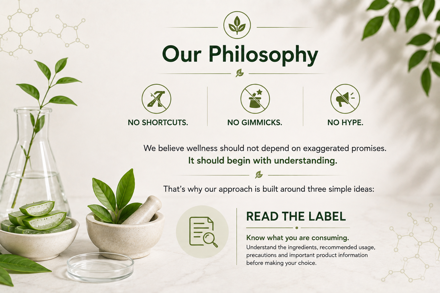 PROWAKER philosophy of no shortcuts, no gimmicks and no hype with an emphasis on reading and understanding the label