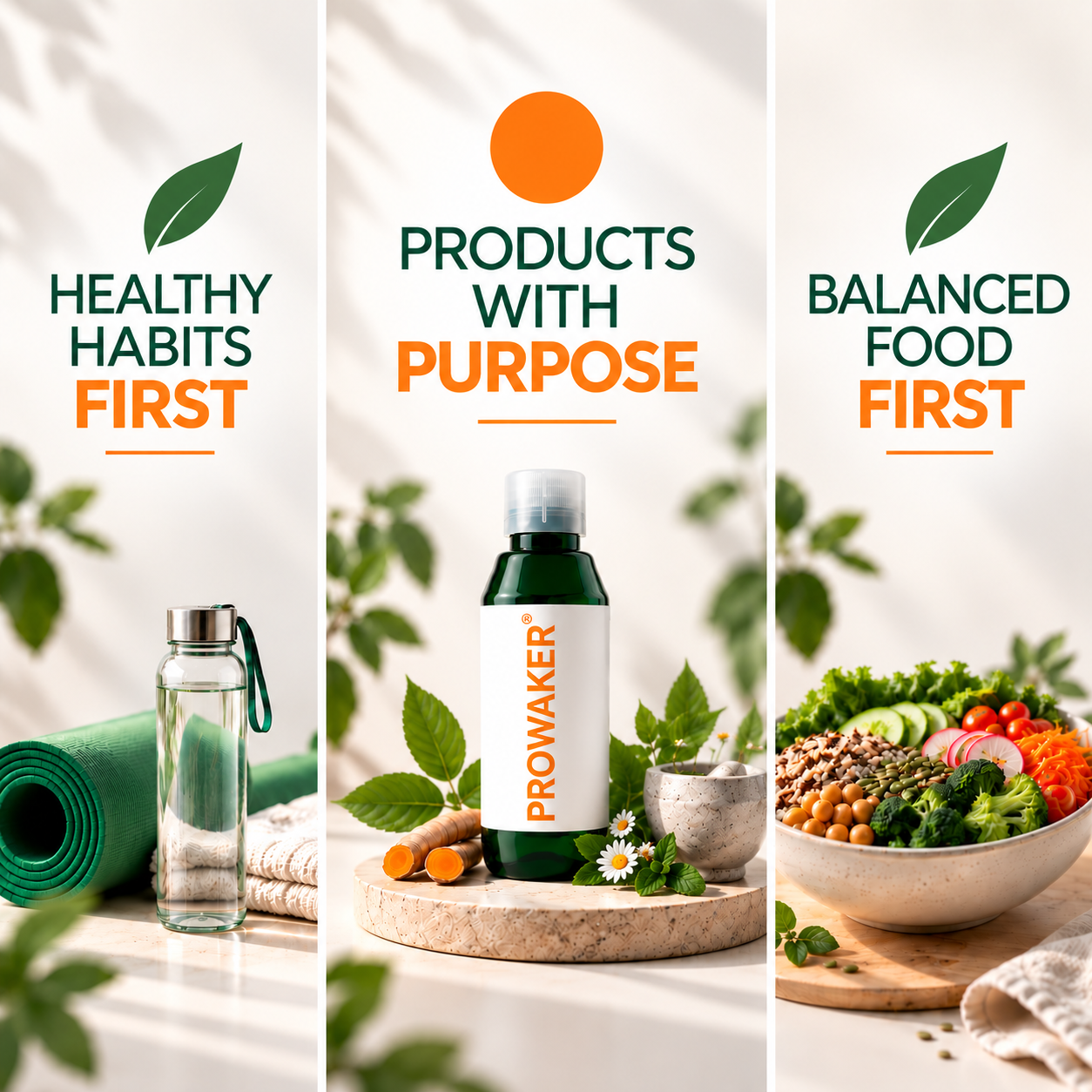 PROWAKER – Products with Purpose, Healthy Habits First, Balanced Food First..
