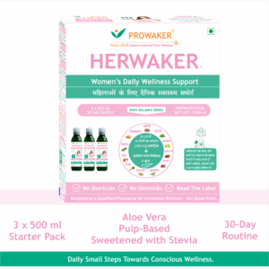 HERWAKER 3 x 500 ml Starter Pack Overview HERWAKER 3 x 500 ml aloe vera pulp-based 30-Day Starter Pack