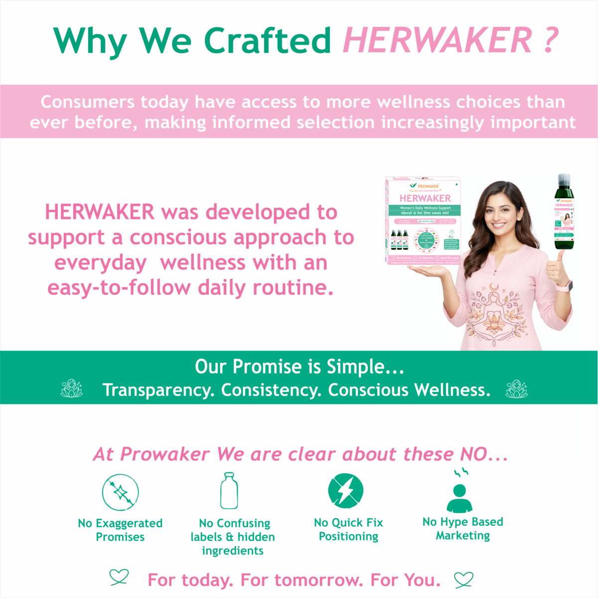 Why We Crafted HERWAKER. Why PROWAKER created HERWAKER for a conscious everyday wellness routine